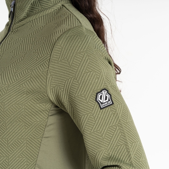 Pull Femme Glissade Olive Verte