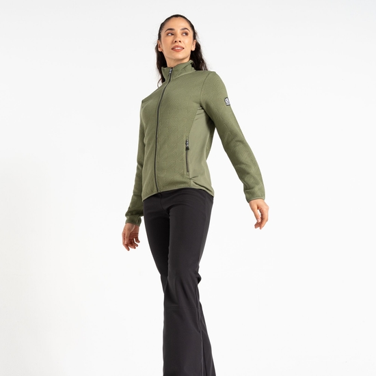 Pull Femme Glissade Olive Verte