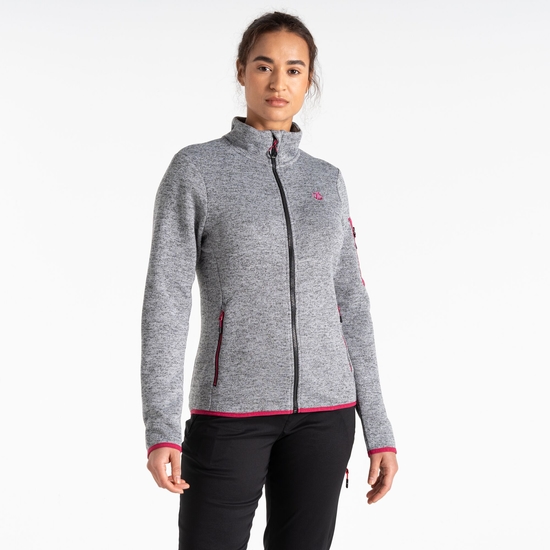 Polaire thermique de notre gamme Mountain Femme Gris Foncé Chiné