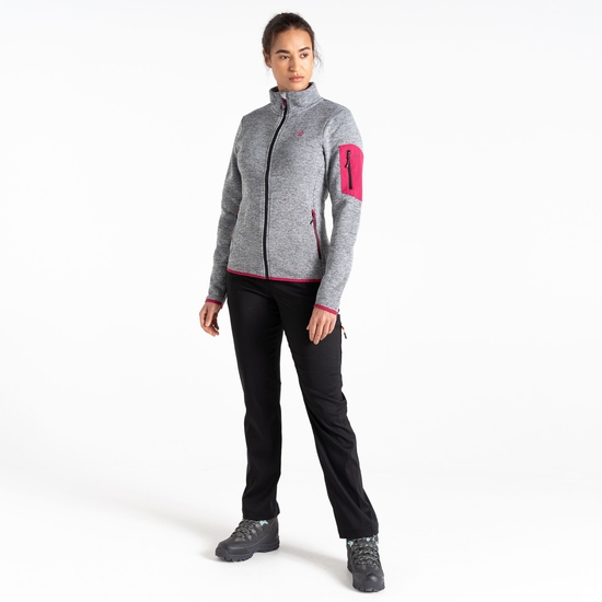 Polaire thermique de notre gamme Mountain Femme Gris Foncé Chiné