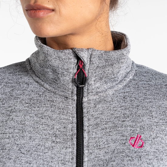 Polaire thermique de notre gamme Mountain Femme Gris Foncé Chiné