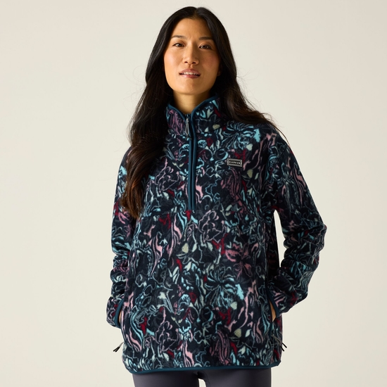 Women's Amble Fleece Abstract Bloom Print