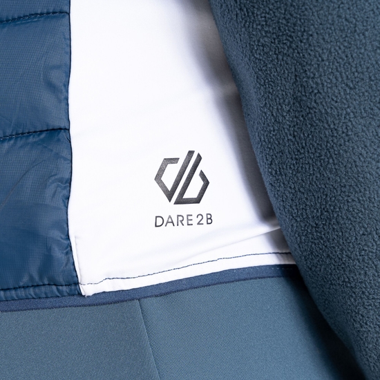 Damen Culmination Woll-Steppweste Grün Blau
