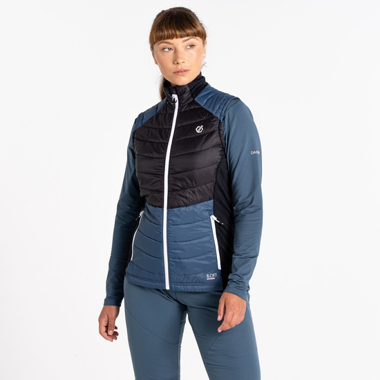 Damen Culmination Woll-Steppweste Grau