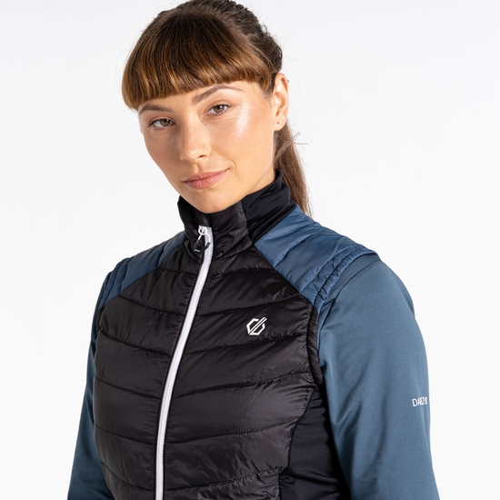 Women's Culmination Wool Padded Vest Orion Grey Black