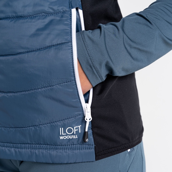 Women's Culmination Wool Padded Vest Orion Grey Black
