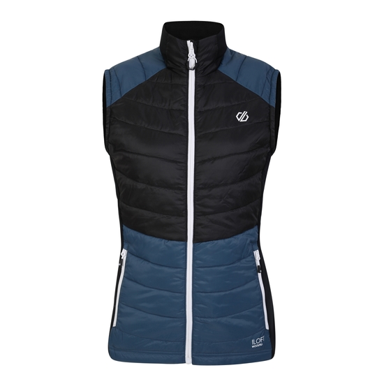 Women's Culmination Wool Padded Vest Orion Grey Black
