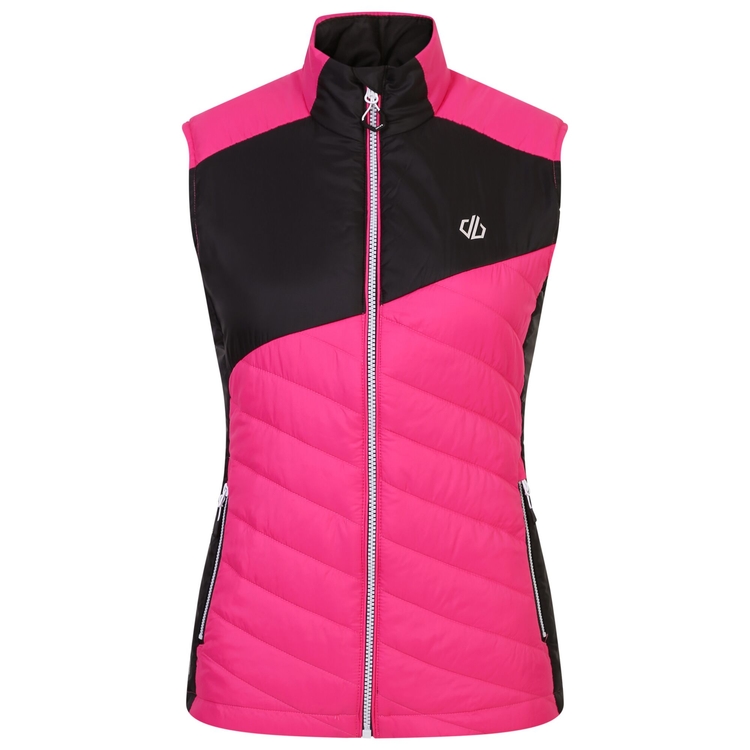 Dare 2b Women s Ascending Padded Gilet Pure Pink Black