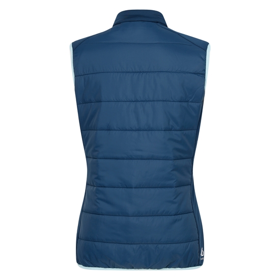 Women's Liven Baffled Gilet Moonlight Denim