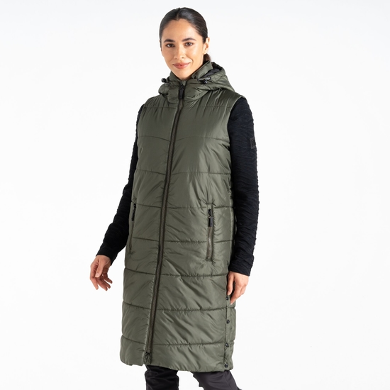 Veste sans manches Femme Distinguish Kaki Foncé