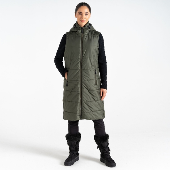 Veste sans manches Femme Distinguish Kaki Foncé