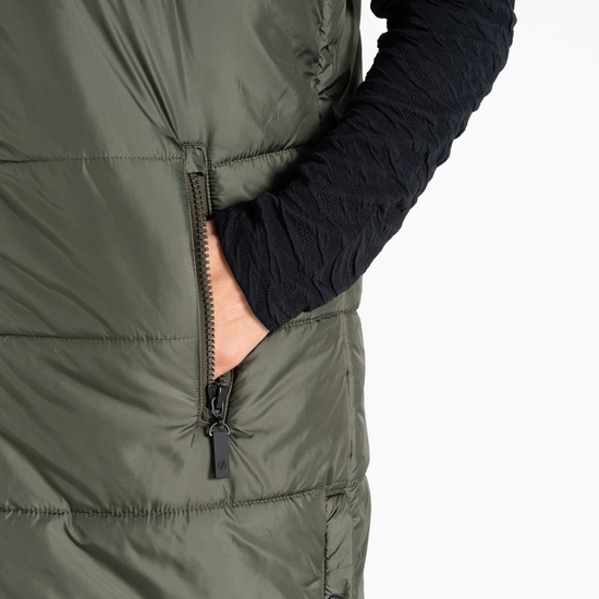 Veste sans manches Femme Distinguish Kaki Foncé