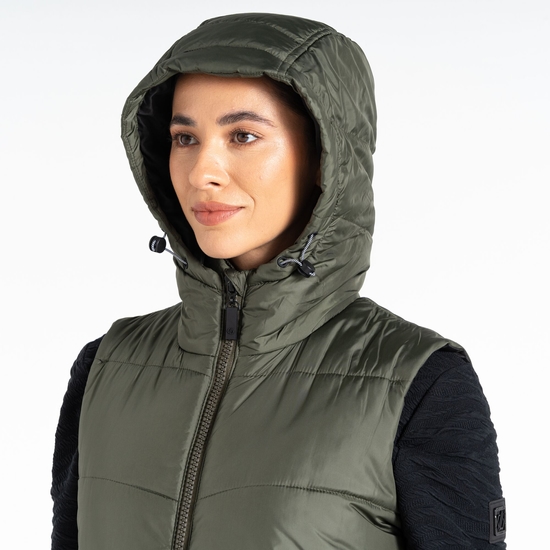 Veste sans manches Femme Distinguish Kaki Foncé