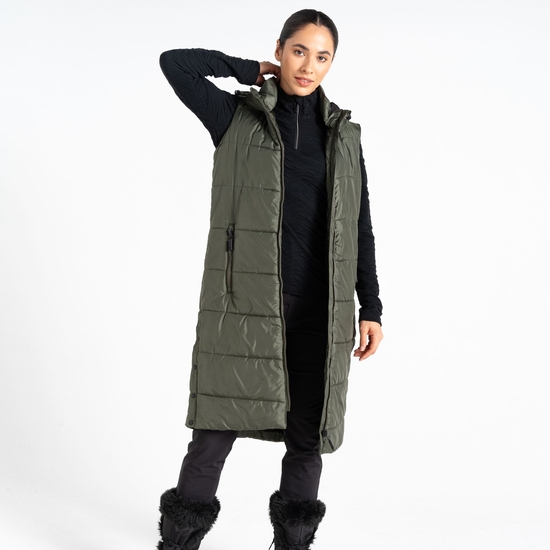 Veste sans manches Femme Distinguish Kaki Foncé