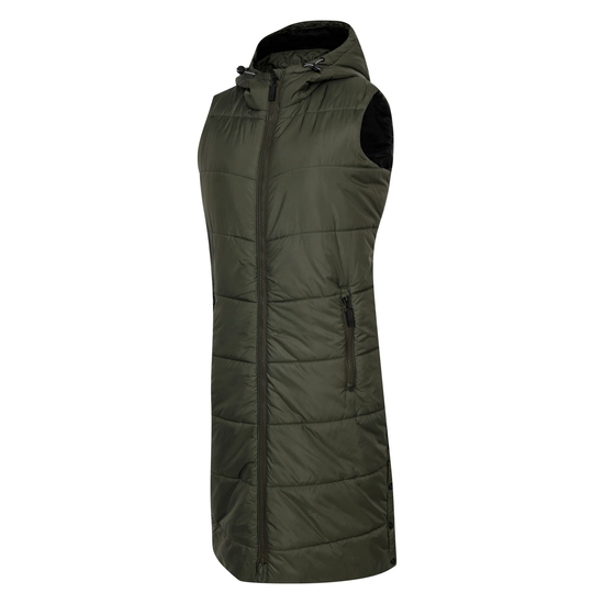 Veste sans manches Femme Distinguish Kaki Foncé