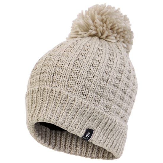 Bonnet à pompon Femme CONVOKE Beige