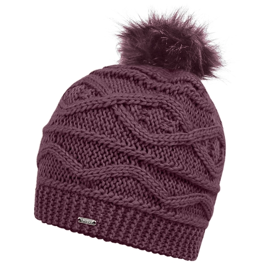 Bonnet à pompon Femme REMIND II Fig Purple