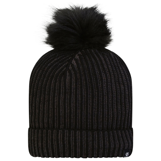 Damen Luxe Beanie Schwarz