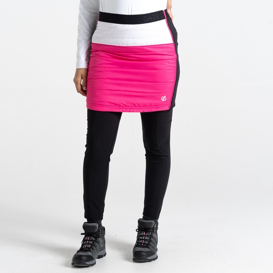 Damen Deter wattierter Rock Rosa