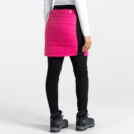 Damen Deter wattierter Rock Rosa