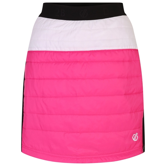 Damen Deter wattierter Rock Rosa