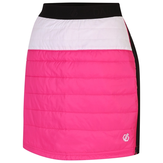 Damen Deter wattierter Rock Rosa