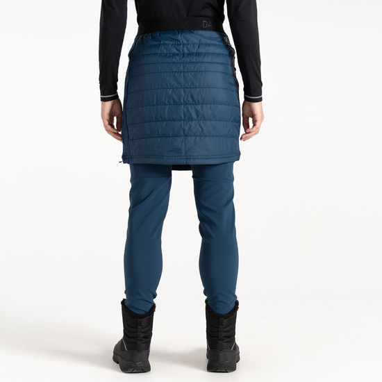 Women's Deter Padded Skirt Moonlight Denim