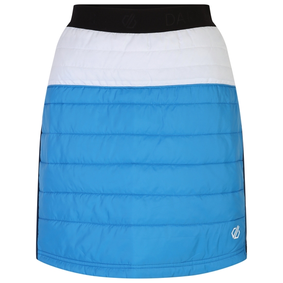 Damen Deter wattierter Rock Blau