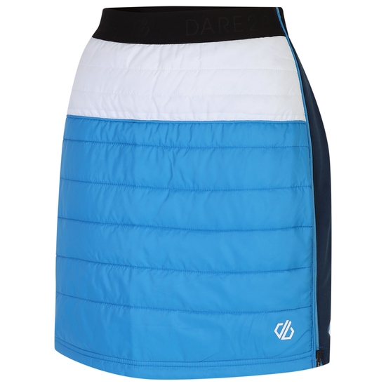 Damen Deter wattierter Rock Blau