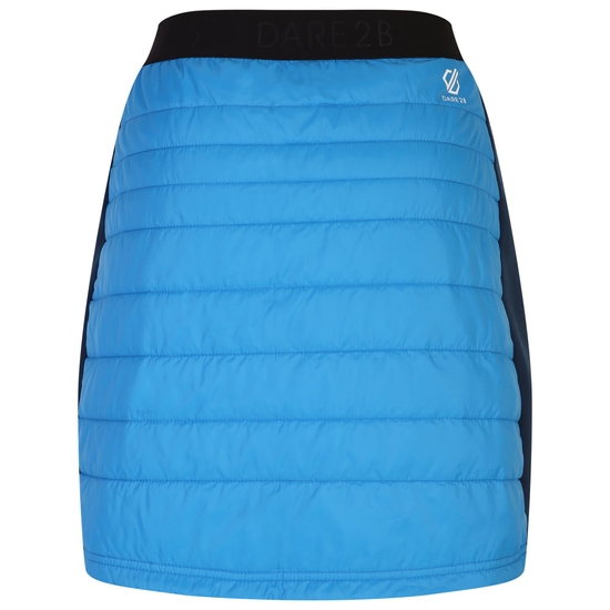 Damen Deter wattierter Rock Blau