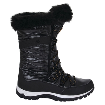Women's Kardrona II Metallic Faux Fur Trimmed Snow Boots Black