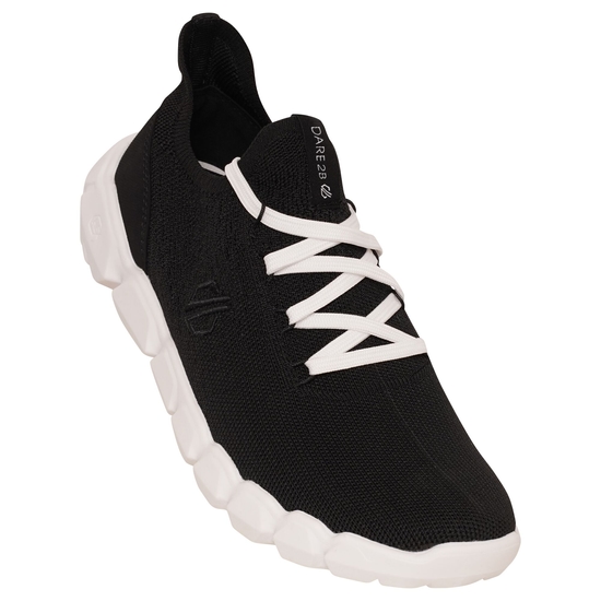 Women's Hex-At Knit Trainers Black White