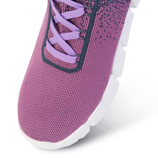 Damen Hex-At Sportschuhe mit Strick Lila
