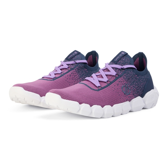 Damen Hex-At Sportschuhe mit Strick Lila