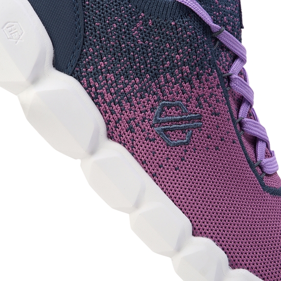 Damen Hex-At Sportschuhe mit Strick Lila