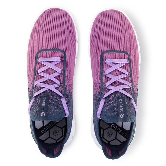 Damen Hex-At Sportschuhe mit Strick Lila