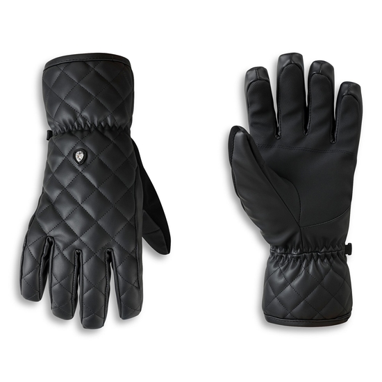 Women's Faux Leather Gloves Black