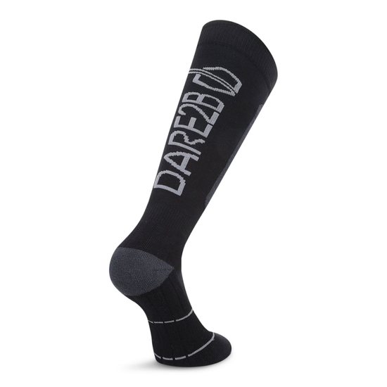 Damen technische Skisocken Schwarz & Grau