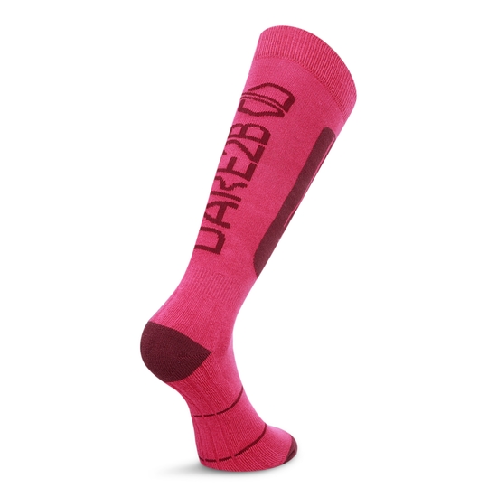 Women's Technical Ski Socks Berry Pink