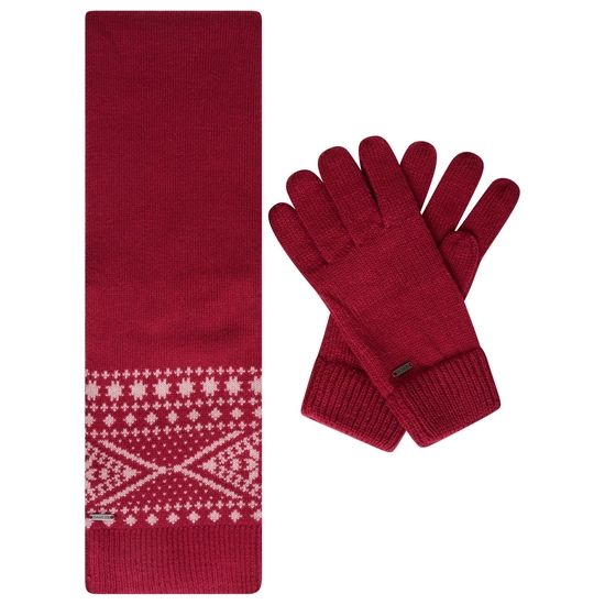 Women's Winter Warmer Scarf and Gloves Ash Grey