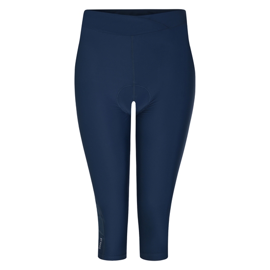 Women's Worldly Gel Cycling Capri Moonlight Denim