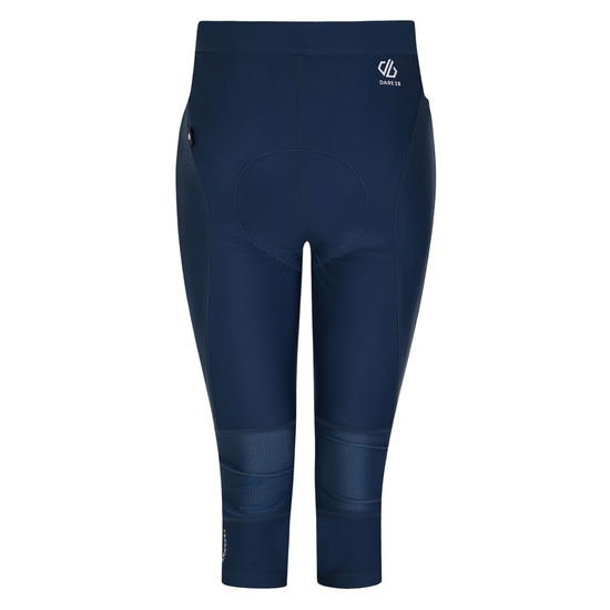 Women's Worldly Gel Cycling Capri Moonlight Denim