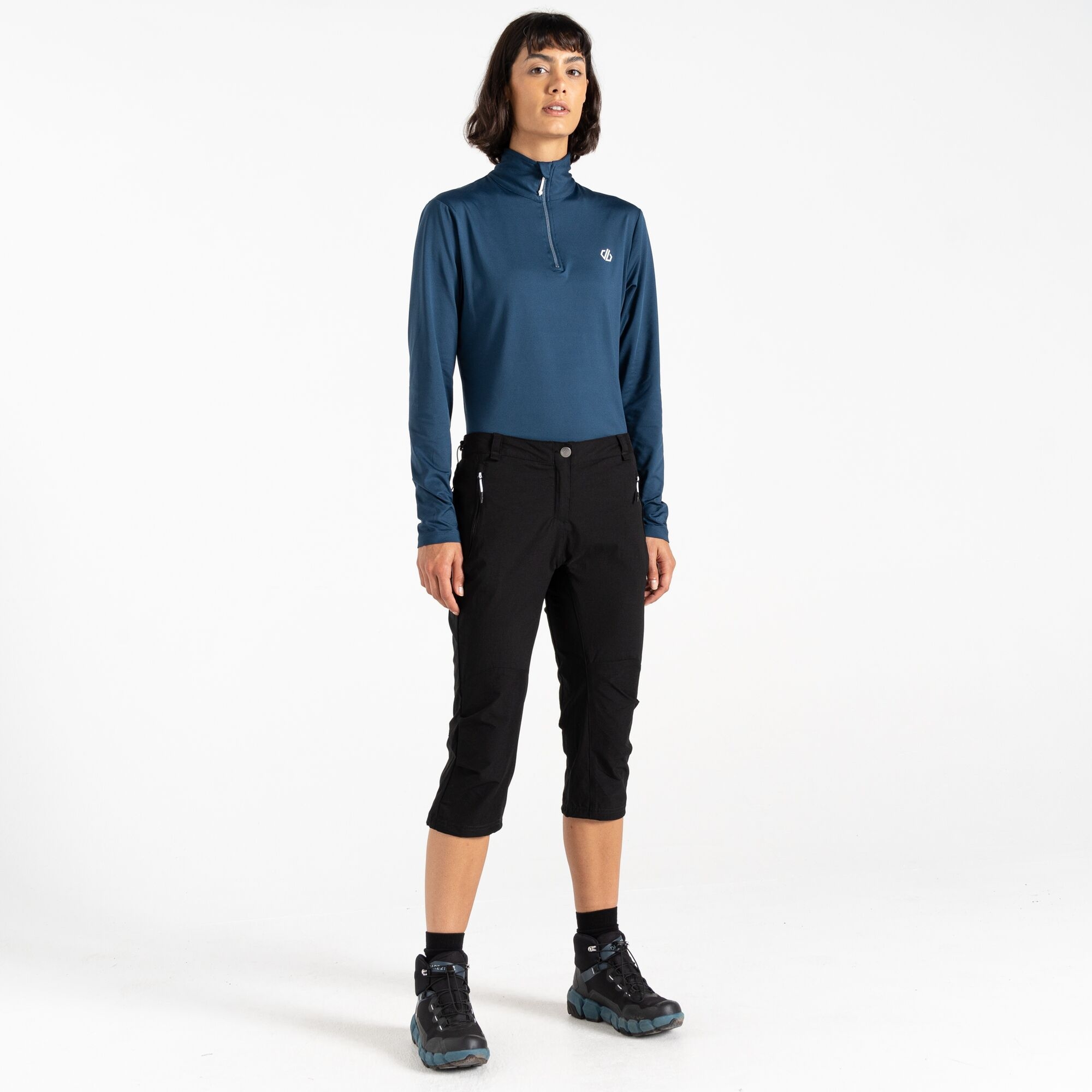 Dare 2B Women's Black Melodic Ii 3/4 Trousers Size: 10