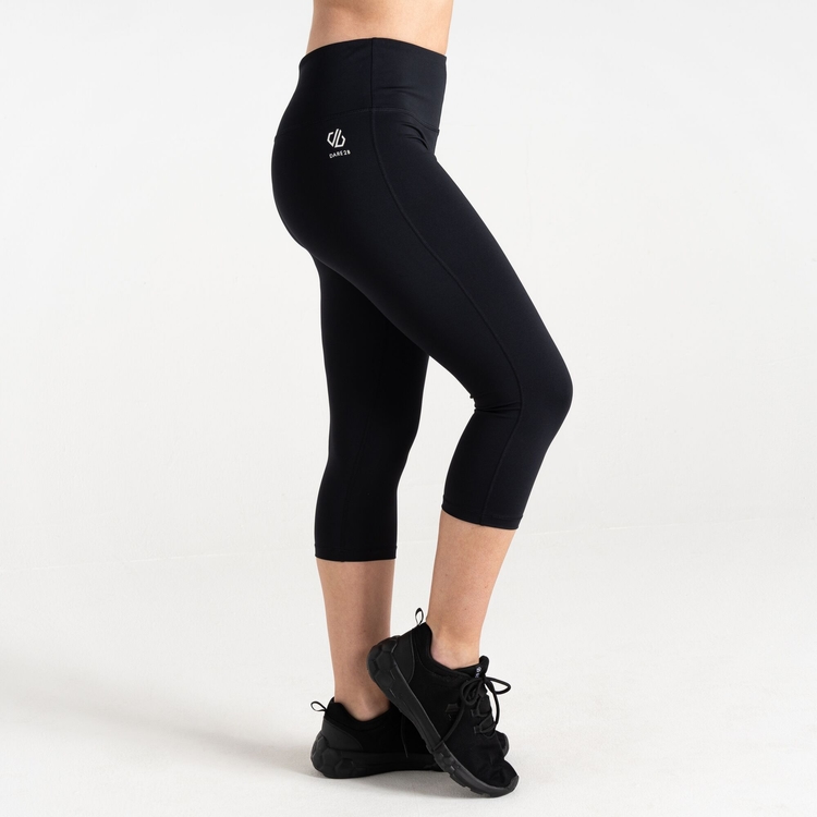 Women s Influential 3 4 Gym Leggings Black Dare2B IE