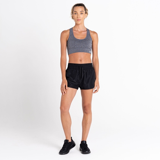 Women's Sprint Up 2-in-1 Shorts Black Flow Leaf Print