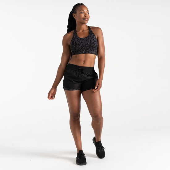 Women's Sprint Up 2-in-1 Shorts Black Dash Animal Print