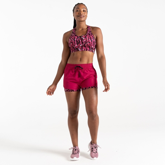 Women's Sprint Up 2-in-1 Shorts Pink Wave Zebra Print