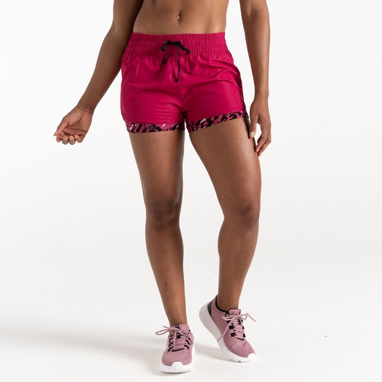 Women's Sprint Up 2-in-1 Shorts Pink Wave Zebra Print