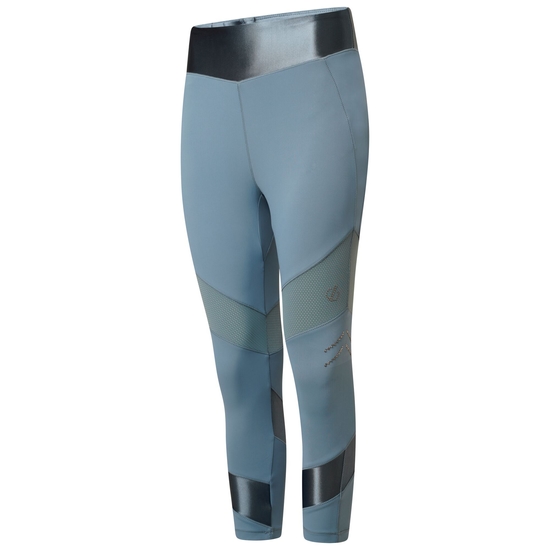 Born To Shine leichte 3/4-Leggings für Damen Blau