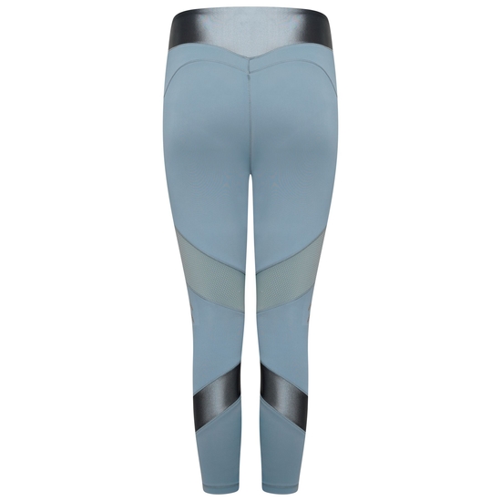 Born To Shine leichte 3/4-Leggings für Damen Blau